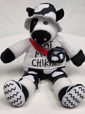 Chick-Fil-A Cow Plush Doll Toy Eat Mor Chikin, 9” Tall Stuffed Farm Animal 2024